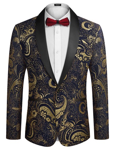 Herren floral smoking jacke - herren,